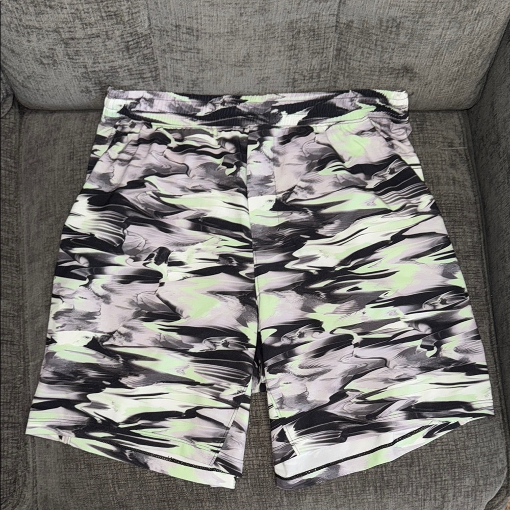 Lululemon Athletica Black and Gray Athletic Shorts